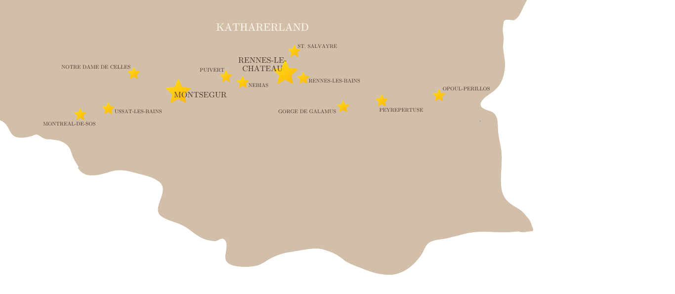 Katharerland Karte
